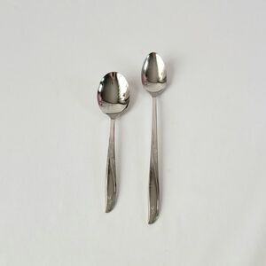 Vintage Oneida Twin Star Iced Tea Soup Spoon Flatware Community Stainless Atomic